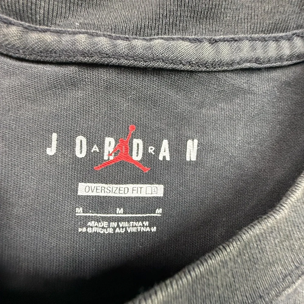 Air Jordan Men's M Oversized Graphic Tee Michael Jordan #23 Black Wash Cotton